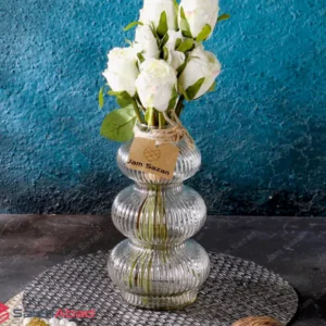 فروش عمده گلدان شیشه ای توپی طرح اولگا