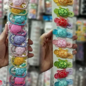 فروش عمده گیره و کش مو کودک طرح لاک پشت