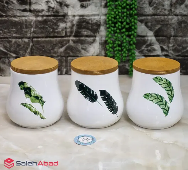 فروش عمده بانکه سرامیکی برگ 3 تایی تانگو