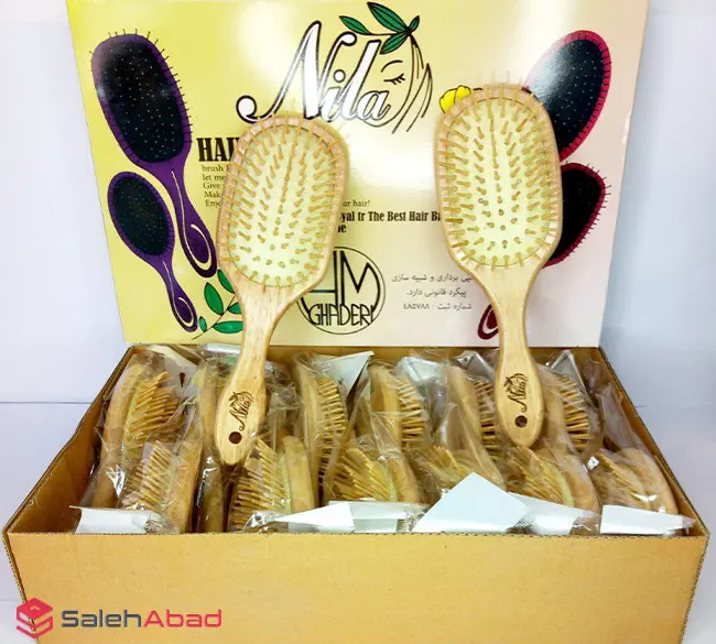 فروش عمده برس مو چوبی بزرگ