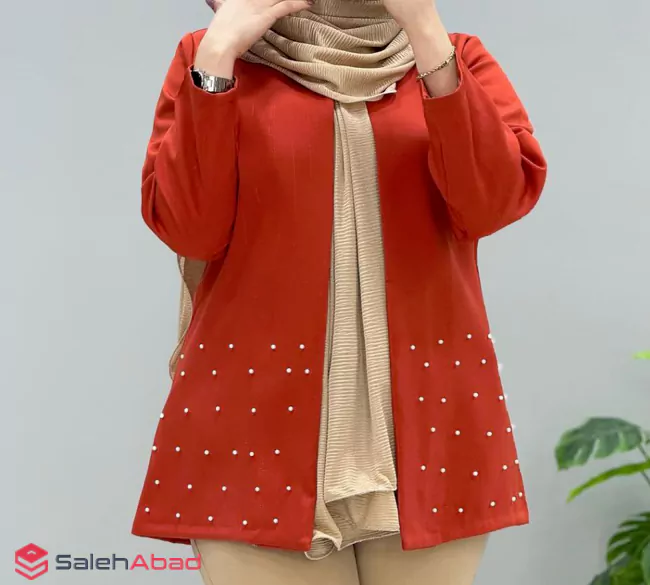 فروش عمده کت زنانه مازراتی طرح مرواریدی