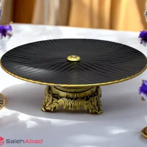 فروش عمده شیرینی خوری کریستال لب طلا