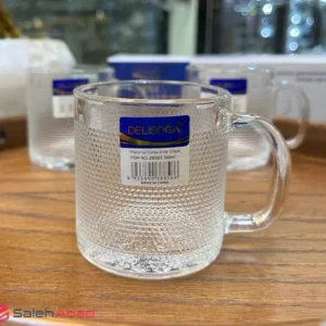 فروش عمده نیم لیوان شیشه ای دسته دار Deli
