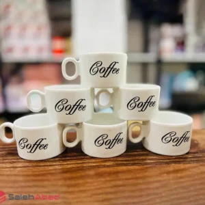 فروش عمده نیم لیوان 6 تایی طرح COFFEE