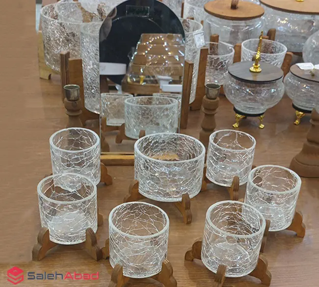 فروش عمده ست هفت سین شیشه آبگز 9 تکه