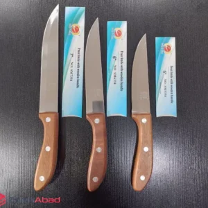 فروش عمده چاقو خنجری دسته چوبی 3 میخ