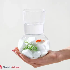فروش عمده گلدان دکوری شیشه ای مدل تیدا