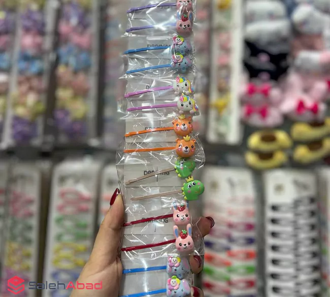 فروش عمده گیره مو انبری طرح عروسکی