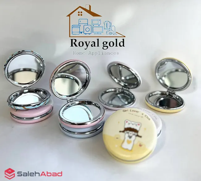 فروش عمده آینه جیبی دو طرفه گرد فانتزی