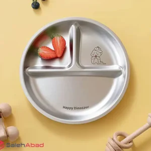 فروش عمده بشقاب غذا کودک گرد 3 خانه