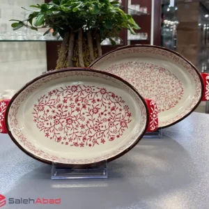 فروش عمده تابه سرامیکی بیضی گلدار DANNY HOME
