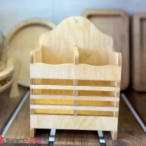 فروش عمده جا قاشقی چوبی رومیزی دوقلو