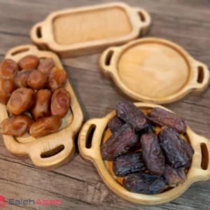 فروش عمده ظرف مزه خوری چوبی دسته دار