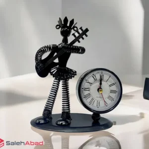فروش عمده ساعت رومیزی فلزی نوازنده زن