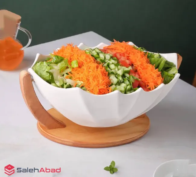 فروش عمده سالاد خوری استند چوبی CAROLINE