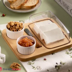 فروش عمده کره و مربا خوری استند چوبی