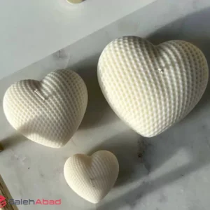 فروش عمده شمع دکوراتیو قلب سفید