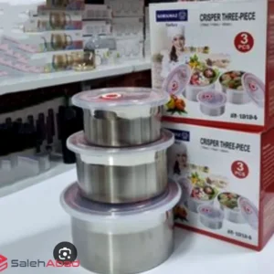 فروش عمده ظرف غذا استیل 3 تایی کرکماز