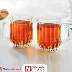 فروش عمده لیوان چای زنگان گلس مدل چلسی