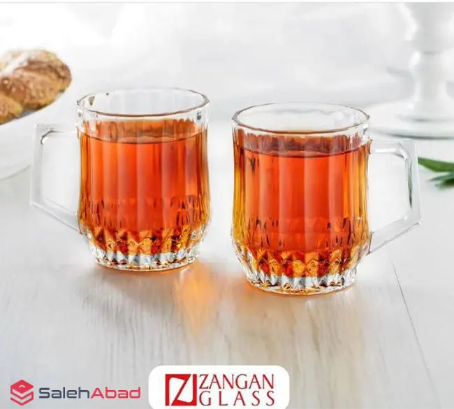 فروش عمده لیوان چای زنگان گلس مدل چلسی