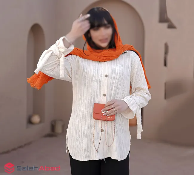 فروش عمده شومیز مراکشی آستین بند دار