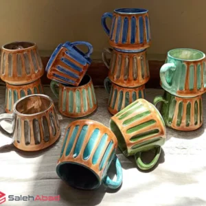فروش عمده ماگ روستیک سرامیکی شیار دار