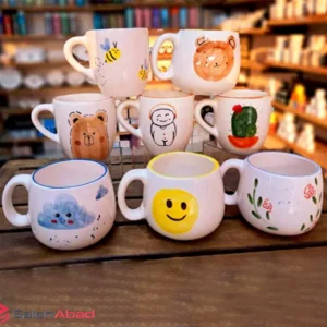 فروش عمده ماگ سرامیکی سفید طرح نقاشی