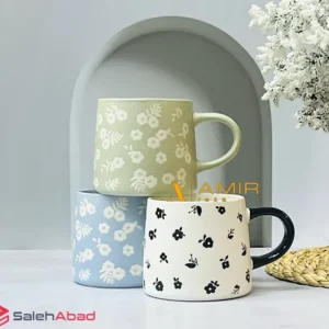 فروش عمده ماگ سرامیکی رنگی گلدار