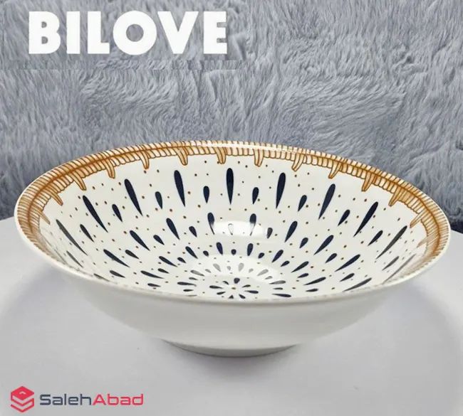 فروش عمده کاسه سالاد چینی اشکی 21 سانتی