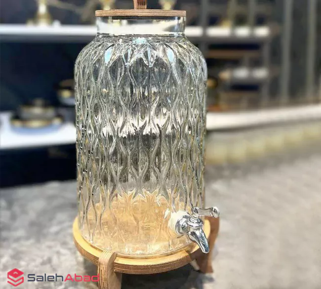 فروش عمده کلمن شربت خوری با پایه چوبی