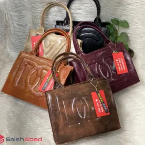 فروش عمده کیف دوشی زنانه چرم بزرگ رنگی