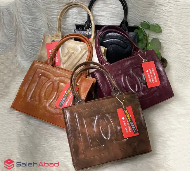 فروش عمده کیف دوشی زنانه چرم بزرگ رنگی