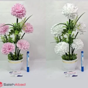 فروش عمده گلدان گل مصنوعی داوودی 5 شاخه