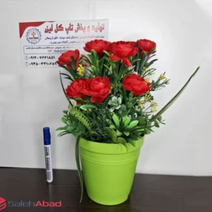 فروش عمده گلدان گل مصنوعی پیونی 9 گل