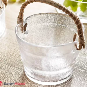 فروش عمده سطل جایخی پیرکس دسته چوبی