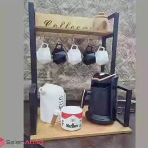فروش عمده استند اسپرسو ساز چوبی با آویز
