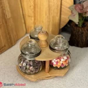فروش عمده بانکه کدو 3 تایی استند چوبی