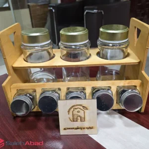 فروش عمده بانکه مکارتی 8 عددی استند چوبی