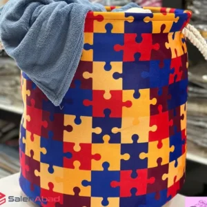فروش عمده باکس لباس پارچه ای طرح پازل