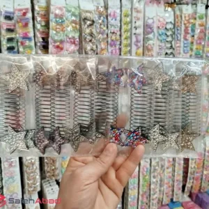 فروش عمده تل سر دخترانه فنری طرح ستاره