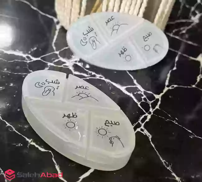 فروش عمده جعبه قرص روزانه بیضی