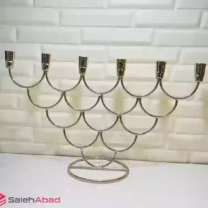 فروش عمده جاشمعی فلزی قلمی 6 شعله