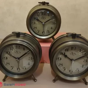 فروش عمده ساعت رومیزی گرد بزرگ زنگ دار