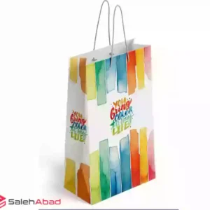فروش عمده ساک دستی کادو طرح آبرنگی