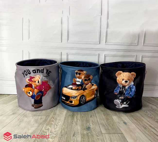 فروش عمده باکس لباس پارچه ای طرح تدی