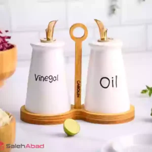 فروش عمده ظرف روغن و آبلیمو زیره چوبی