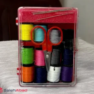 فروش عمده ست جعبه نخ و سوزن با قیچی