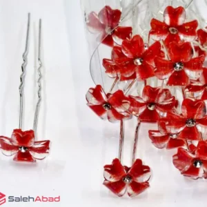 فروش عمده سنجاق مو شینیون گل کریستالی