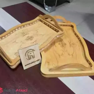 فروش عمده سینی جفتی چوبی مهره دار
