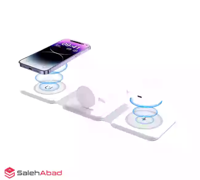 فروش عمده شارژر بی سیم مغناطیسی تاشو